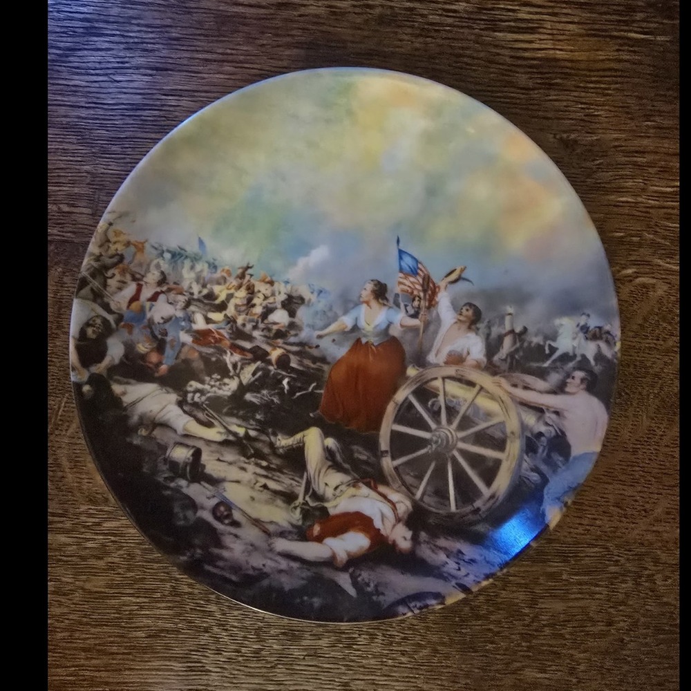 Kaiser Molly Pitcher American Revolution Porcelain Collector Plate 7in